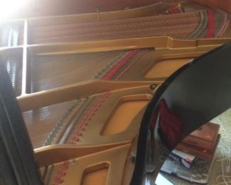 Story and Clark Prelude Baby Grand Piano with QRS Pianomation, CD player & more in polished ebony with matching bench