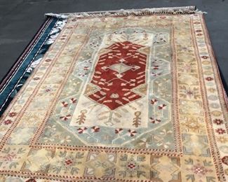 LAN737: Antique Middle Eastern Area Rug Hand Lund 117" X 78"  https://www.ebay.com/itm/114065312913