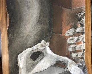 https://www.ebay.com/itm/114065430386  ML5005: Skeleton Still Life by Conner McManus Art: Local Pickup