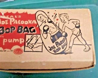 https://www.ebay.com/itm/114065207182  WY0375 1950S IDEALS JOE PALOOKA 'BOP BAG' WITH PUMP #5200 LOT COTAINS ORIGINAL B