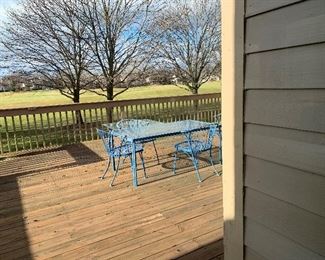 Glass Top Patio Set