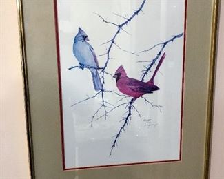 Bird wall decor
