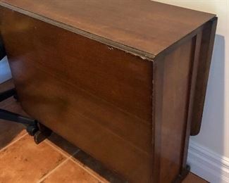 Walnut drop leaf table