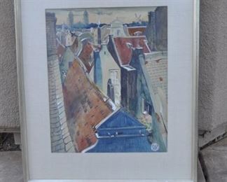 Henry George Keller original watercolor