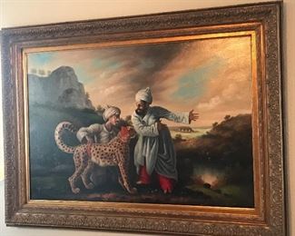 moors wrestling a tiger oil paintings 