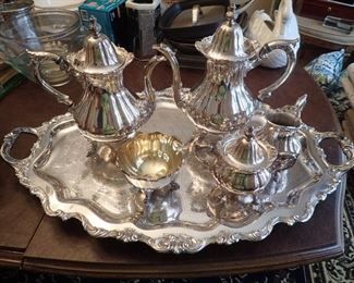 LARGE WALLACE TEA SET 6 PC SET