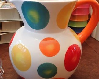 POLK A DOT PITCHER