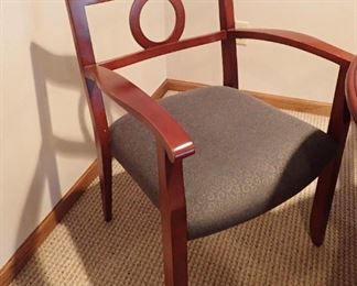 TABLE WITH GLASS TOP COVER & 4 CHAIRS