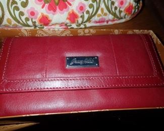 LARGE ASSORTMENT OF HANDBAGS - WALLETS - VERA BRADLEY - ITALIAN LEATHER - TIGNANELLO - CHANNEL ETC.....