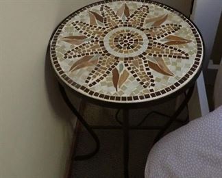 TILE TOP SIDE TABLE