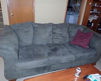 CHAIR & 1/2 WITH MATCHING SOFA GOOD CONDITION JUST CLEANED