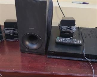 SONY HDMI SYSTEM Sony speakers, woofer and dvr player