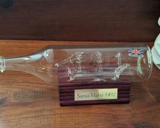 Glass Ship in Bottle