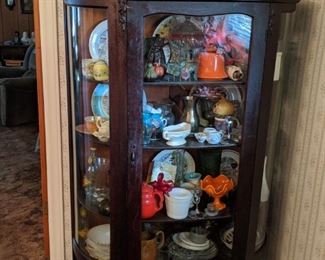 Bow Front China Cabinet