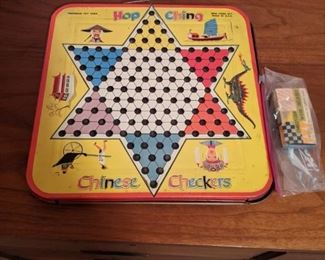 Tin Litho Chinese Checkers Board