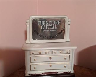 Figural High Point, N.C. Decanter