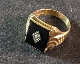 10K Gold Mens Ring