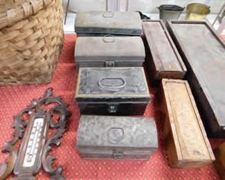 Assorted Toleware Boxes