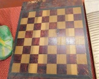 Old Wooden Checker Board
