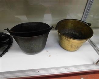 Old Brass Buckets 