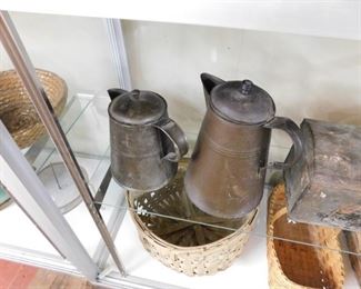 Early Tin Coffee Pots