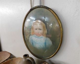 Victorian Framed Young Girl Image