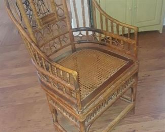 Rattan arm chair, vintage