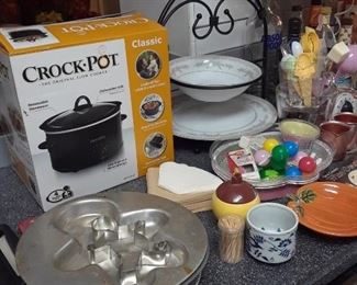 Crock pot, baking items, and more