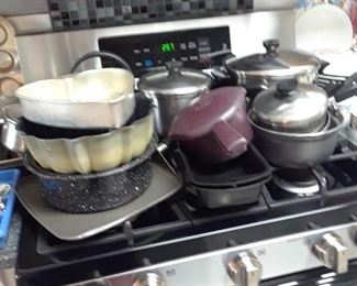 Bakeware and pots and pans
