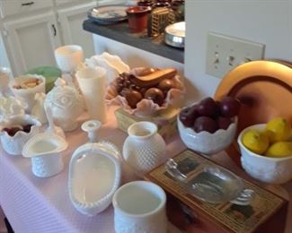 Milk glass collection