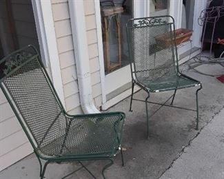 Pair of wrought iron chairs (matches table and chairs on screened in porch)