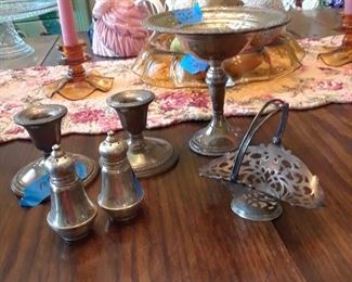 Sterling silver table top wares