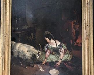 Oil on tin
