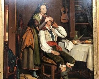Fine oil on tin