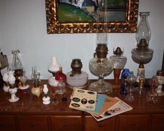 Collection of oil lamps