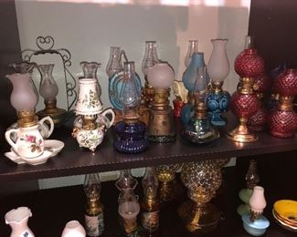 More antique oil lamps