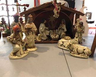 Vintage Nativity set