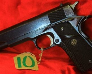 10 COLT 1911 MK IV SERIES 70 45 AUTO 1971, GOVERNMENT MODEL, ORIGINAL PARTS & GRIPS