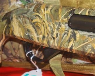 19 STOEGER M3000 12 PUMP 28", CHOKE, CAMO & CAMO CASE