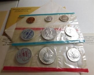 Assorted Silver 1960's U.S. Treasury U.C. Sets