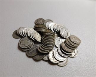 Silver Mercury Dimes