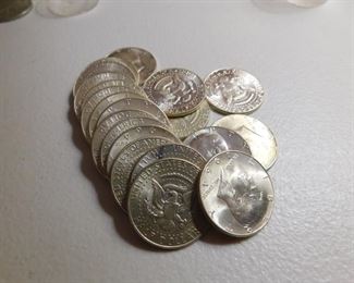 Unc. 1964 Kenndey Half Dollars