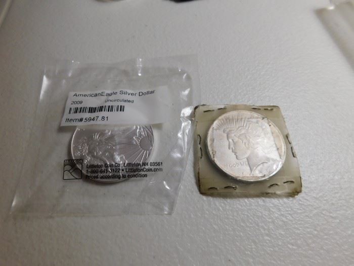 Silver Eagle/Peace Dollar