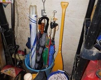 Umbrellas/Boat Oar