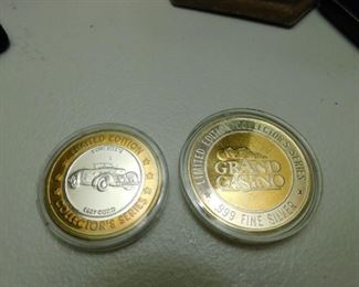 Silver Casino Token/Silver Car Token