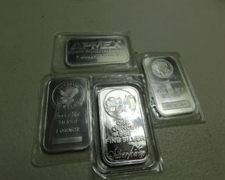 One Troy Ounce Silver Bars
