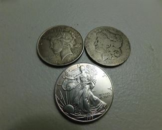 Morgan, Peace, Silver Eagle