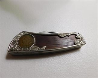 Indian Head Penny Pocket Knife
