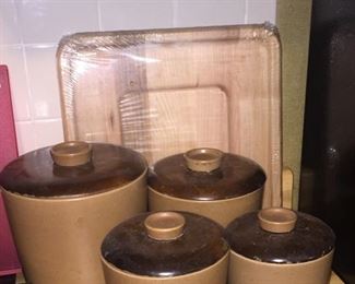 Mid Century Canister Set (? Metlox)