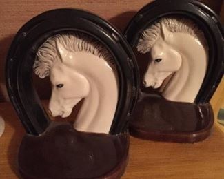 Horse/Horseshoe Bookends